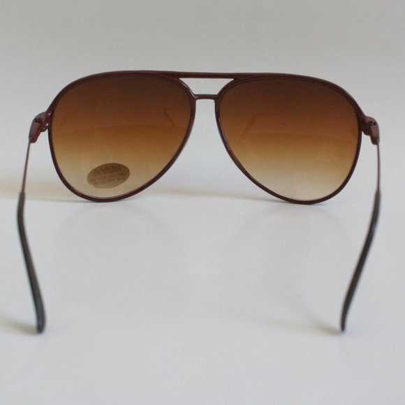 NWT TrueVintage 90's Carbon Fiber Double Bridge Aviator gradient lens Sunglasses - Picture 4 of 5